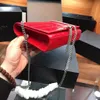 Women's stone one shoulder chain bag tassel large red distribution box size 22 cm