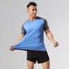 PCS Set Koşu Rashguard Eşofman Erkekler için Futbol Eğitim Setleri Jersey Fitness Spor Salonu T-Shirt + Şort Egzersiz Jogging Spor