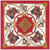 130 سم جديدة من Silk Scarf Saddle Stain مطبوعة Twill Square وشاح سيدة شال شال