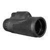 16X52/40X60 HD Zoom Monocular Telescope Telephoto Camera Lens Phone Holder/Tripod Gift for Outdoor Travel Hiking - Black