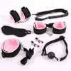 NXY Adult toys 10 Pcs/set Sexy Lingerie PU Leather bdsm Bondage Set Hand Cuffs Footcuff Whip Rope Blindfold Erotic Toys For Couples 1130
