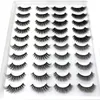 20 par per pack 3d faux mink ögonfransar naturliga långa falska fransar eyelash förlängning gör upp verktyg grossistleverantörer