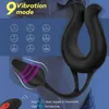 Nxy Sexo Vibradores Homens Pênis Anel de Vibração Dildo Anal Plugue Vibrador Brinquedos para Scrotum Massager Masculino Chastity Castity Testigo Testículo Bondage Vibrador 1227