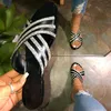 Schuhe Frauen Sandalen für Sommer Frau Bling flacher Strass Damen Beach Sandles Designer Sandalias Mujer Sa 98