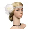 Accessoire de cheveux adulte Vintage rugissant années 20 magnifique Gatsby fête casque années 1920 clapet fille paon plume bandeau accessoires 4227437
