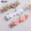 Flower Newborn Headbands for Baby Meninas Bonitos Floral Folha Elastic Hair Bands for Kids Girl Korea Moda Acessórios de cabelo 2021