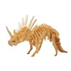 おもちゃのためのおもちゃ木製パズル恐竜シリーズキッズボーイズガールズ教育玩具ギフトDIY 3Dパズルホームデコレーション