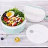 Stainless Steel Insulated Lunch Box 3 Layer Student Adult Bento Large Capacity Vacuum Insulation Barrel 12 Hours 210423