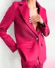 Hoge Kwaliteit Celebrity Vrouwen Blazer Broek Suits Sexy Lady Fotoparty Prom Red Carpet Outfit Jas (jas + broek)