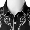 Elegante Western Cowboy Camisa Homens Design de Marca Bordado Slim Fit Casual Manga Longa Camisas Mens Camisa de Festa de Casamento para Masculino 21044861687