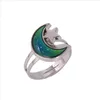 Moon Mood Ring Adjustable Color Changes To The Temperature Of Your Blood