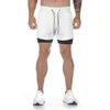 Shorts de verão masculino ativo curto corredores fitness meninos correndo calças de treino multifuncional para pendurar toalhas asiático size264q