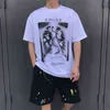 Rhude X-ray T-shirt Men Women Skeleton Butterfly Print Short Sleeve High Quality Tee Feel Love Hnft