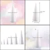 Event Festive Supplies & Garden Party Decoration 30Cm White Solid Foam Diy Cone Children Handmade Craft Aessories For Home Christmas Drop De