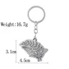 Hot Game The Last of Us Ellies Tattoo Pattern Alloy Keychain Keyring Key Chains Pendant Necklace Jewelry Accessories