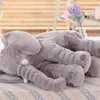 40/60CM éléphant en peluche oreiller infantile doux pour dormir animaux en peluche jouets bébé Playmate cadeaux pour amis enfants 210728