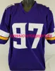 Men Women Youth Everson Griffen Custom Sewn Purple Football Jersey