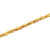 Женские браслеты с подвесками из 24-каратного золота с цветком NJGB066, модный женский подарочный браслет с покрытием из желтого золота348S