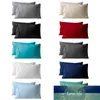 100% Polyester Otel Yastık Katı Renk Kare Yastık Kapak 20x26 Inç Yastık Kılıfı Ev Yatak Yatak Standart Boyutu Fabrika Fiyat Uzman Tasarım Kalitesi En Son