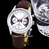 Top Time Limited Edition Zorro Dial Watch A23310121G1X1 ETA7750 Automatische Mens Watch Steel Case Bruin Lederen Riem 41 mm Nieuwe heren horloges
