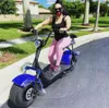 Yüksek güçlü çift şok emici elektrikli scooter geniş lastik yetişkin gençlik şehir taşıma aracı