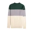 Hoge kwaliteit halve coltrui trui heren slim fit gebreide truien winter contrast gestreepte trui homme casual knitwear top 210527