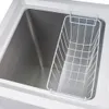 3.5 Cu.ft Congelador de peito Cesta de armazenamento removível, top Open Deor Freezing Machine para casa e cozinha / dormitório / bar / escritório, 7 configurações de temperatura