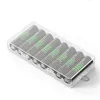 18650 Battery Boxes Case Plastic Protective Storage Translucent Strong Cases with Hook Holder for 8*18650 batteries