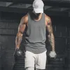 Muscleguys Brand Bodybuilding Kläder Fitness Men Tank Top Workout Vest Gym Stringer Ärmlös Skjorta Sportkläder Undertröja 210421