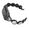 Jewelry Metal Strap para IWATCH Series 7 6 5 4 3 2 1 SE Apple Watch Band 38 40 41mm, Ambilight For Women, Pulsera fácil de ajustar, Bling Dimond Sand en Círculo