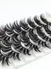 Atacado 8 pares 25mm 3D Mink Cílios Dramáticos Cílios Falsos Extensão de Cílios Falsos Volume Faux Cils Ferramentas de Maquiagem para os Olhos