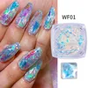 Nail Glitter Aurora Edelweiss Powder Crystal Opal Art Cloud Brocade Flakes Chrome Holographics DIY Manicures Tips Prud22