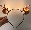 LED Antler Bandeaux Light Up Renne Bandeau Décorations De Fête Lumineux Lueur Coiffes Bandes De Cheveux Clignotants