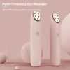 RF Eye Massager Radio Frequency Skin Anti Wrinkle Dark Circle Remove Electric Heating Vibration Massage Pen 220216