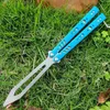 Theone Balisong Trainer Butterfly Training Knife Not Sharp Bushing System Hom Triton Squid Snake Sea Monster Cyoz Parrot G10 Handle Swing Jilt Knives BM51 BM62 BM47