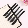 Stylos à gel 10 pièces/lot stylo en plastique 0.5mm encre noire Escolar Papelaria matériel de bureau fournitures scolaires cadeau commercial à base d'eau