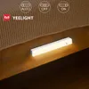 Yeelight PIR capteur de mouvement et de lumière LED sous la lumière de l'armoire marche/arrêt automatique 4000k pour cuisine chambre placard garde-robe veilleuses