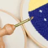 Durável Knitting Bordado Agulha Bold Grande Artesanato Costura Acessórios Práticos Punho Conveniente DIY DIY Lidar com Tecelagem Ferramenta