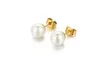 Women El Oso Pendien stud No Fade Brand Jewelry Original Design Fashion Stainless Steel Panda Pearl Jewelry Stud Earrings