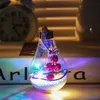 2021 bola de natal transparente LED lâmpada decorativa luz árvore de natal pendurado bulbo decorativo festa de aniversário de casamento led decor