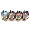 3 Layers 44mm face Shape Smoking Crushers Grinders Metal Zinc Alloy Herb Grinder tobacco Accessories sea