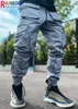 Rainbowtouches Pantaloni sportivi da uomo all'aria aperta Frangivento Multi tasca Pantaloni sportivi cargo riflettenti a righe casuali Qualità superiore G1007