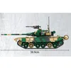 Utbildning T90 Sovjetunionen Ryssland Main Battle Tank Modell Kit Militär leksak Byggstenar för pojke