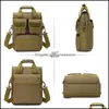 Outdoor Outdoor Tassen Mannen Militaire Zak Tactische Handtas Laptop Shoder Crossbody Camouflage Molle Hunting Cam Wandelen Sport Daling Levering 2