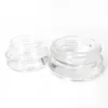 Proben Tank Glas Box Jar 3ml 5 ml Schwarz Deckel Behälter OEM Fall Clear DAB Tool Für Vape Wachs Creme Öl Kollektion Kosmetische Probengläser