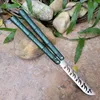 TheOne Bamboo Butterfly Trainer Coltello D2 Lama Boccole Canale 6061 Manico in alluminio aeronautico Coltelli tattici tascabili EDC