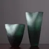 Vaser Amerikanskt Green Glass Vase Europeisk Klassisk Stor Lång Golv För Vardagsrum Kontor Blomsterkrukor Nordisk Dekoration Hem