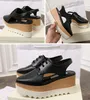 Women luxurys Boots thick bottom Fashion Star designer shoes Britt Wedge Lace-up Flat High Heel square platform slope Shoe