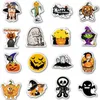 100 Halloween klistermärken Pumpa Bat tecknad hudskydd Party Sticker Vattentät Avtagbar Bagage Laptop