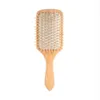 Brosses à cheveux peigne de massage brosse à palette antistatique en bois naturel brosse à cheveux cuir chevelu soins de santé outils de coiffure